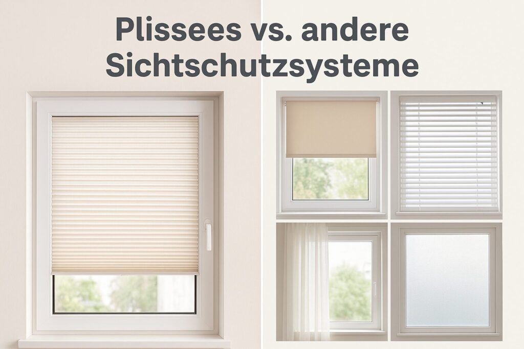 Plissees vs. andere Sichtschutzsysteme – Welcher Sichtschutz passt zu Ihnen?